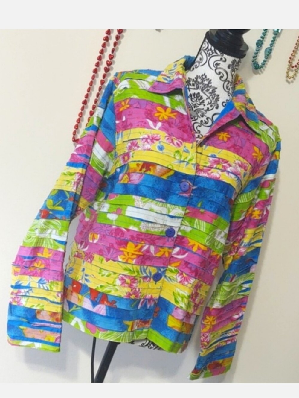 Vintage Keren Hart Patchwork Light Jacket Small